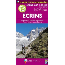 Achat Carte randonnées - Ecrins - Randoéditions A6