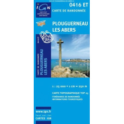 Achat carte randonnées IGN Plouguerneau - Les Abers - 0416 ET