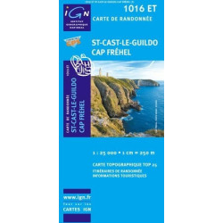 Achat Carte randonnées IGN  St-Cast-Le-Guildo - Cap Fréhel - 1016 ET