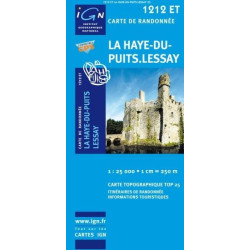 Achat Carte randonnées IGN La Hay-du-Puits - Lessay - 1212 ET