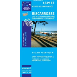 Achat Carte randonnées IGN Biscarosse - 1339 ET