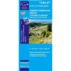 Achat Carte randonnées IGN Tardets - Sorholus - Arette - 1446 ET