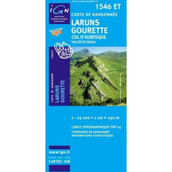 Achat Carte randonnées IGN Laruns - Gourette - 1546 ET