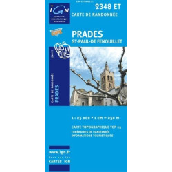 Achat Carte randonnées IGN Prades - St Paul de Fenouillet - 2348 ET
