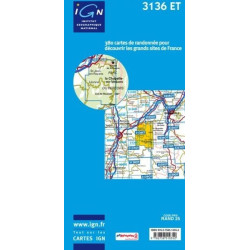 Achat Carte randonnées IGN Combe Laval - Forêt de Lente - 3136 ET