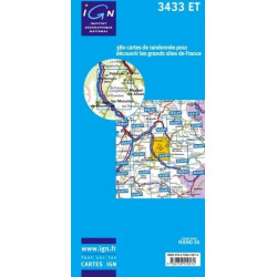 Achat Carte randonnées IGN - 3433 ET - St Jean De Maurienne St Francois Longchamp - Valmorel