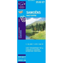 Achat Carte randonnées IGN Samoëns - Haut Giffre - 3530 ET