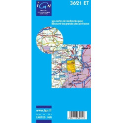 Achat Carte randonnées IGN Altkirch - Sundgau - 3621 ET