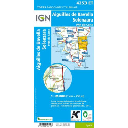 Achat Carte randonnées IGN Aiguilles De Bavella Solenzara - PNR de Corse - 4253 ET