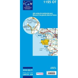 Achat Carte randonnées IGN Île De Noirmoutier - Beauvoir sur Mer Bourneuf en Retz - 1125 OT