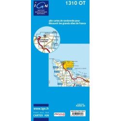 Achat Carte randonnées IGN - 1310 OT - Cherbourg - Pointe de Barfleur
