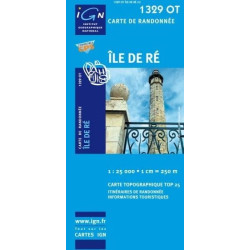 Achat Carte randonnées IGN - 1329 OT - Île De Ré