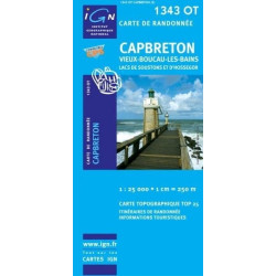 Achat Carte randonnées IGN - 1343 OT - Capbreton - Vieux Boucau les Bains