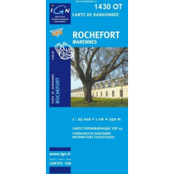 Achat Carte randonnées IGN - 1430 OT - Rochefort - Marennes