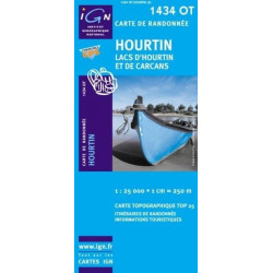 Achat Carte randonnées IGN - 1434 OT - Hourtin - Lacs d'Hourtin et de Carcans