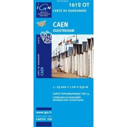 Achat Carte randonnées IGN - 1612 OT - Caen - Ouistreham