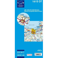Achat Carte randonnées IGN - 1612 OT - Caen - Ouistreham