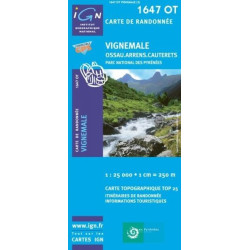 Achat Carte randonnées IGN - 1647 OT - Vignemale - Ossau Arrens Cauterets