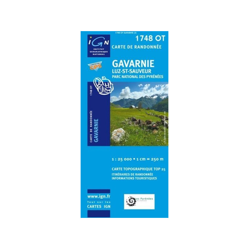 Achat Carte randonnées IGN - 1748 OT - Gavarnie - Luz St Sauveur