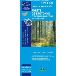 Achat Carte randonnées IGN - 1911 OT - Forêts De Brotonne Et Du Trait Maulévrier - PNR de Brotonne