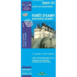 Achat Carte randonnées IGN - 2009 OT - Forêt d'Eawy - Neufchâtel en Bray