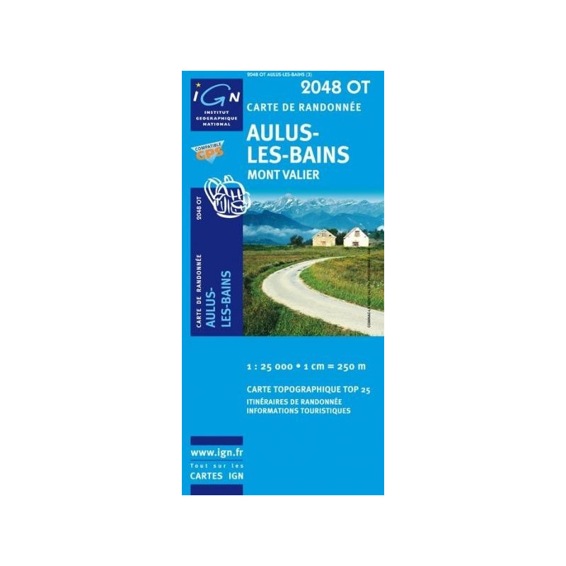 Achat Carte randonnées IGN - 2048 OT - Aulus Les Bains - Mont Valier