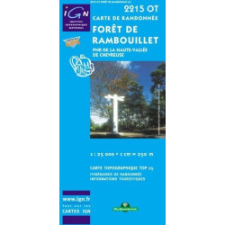 Achat Carte randonnées IGN - 2215 OT - Forêt De Rambouillet - PNR de la haute vallée de Chevreuse