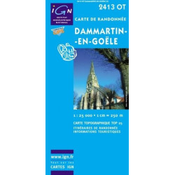 Achat Carte randonnées IGN - 2413 OT - Dammartin En Goële