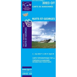 Achat Carte randonnées IGN - 3023 OT - Nuits St Georges