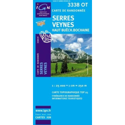 Achat Carte randonnées IGN - 3338 OT - Serres Veynes - Haut Buëch Bochaine