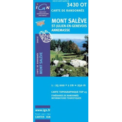 Achat Carte randonnées IGN - 3430 OT - Mont Salève - St Julien en Genevois
