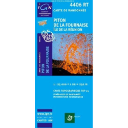Achat Carte randonnées IGN - 4406 RT - Piton De La Fournaise - Île De La Réunion