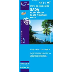 Achat Carte randonnées IGN - 4411 MT - Sada - Mlima Bénara Mlima Choungui