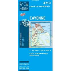 Achat Carte randonnées IGN - 4713 - Cayenne