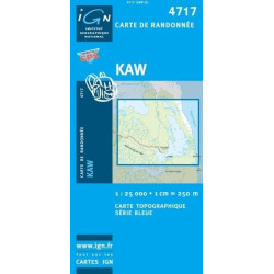 Achat Carte randonnées IGN - 4717 - Kaw