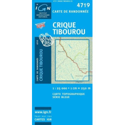 Achat Carte randonnées IGN - 4719 - Crique Tibourou