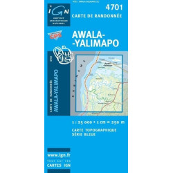 Achat Carte randonnées IGN - 4701 - Awala-Yalimapo