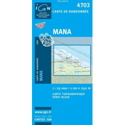 Achat Carte randonnées IGN - 4703 - Mana