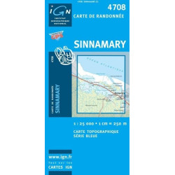 Achat Carte randonnées IGN - 4708 - Sinnamary