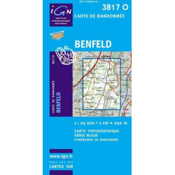 Achat Carte randonnées IGN - 3817 O - Benfeld