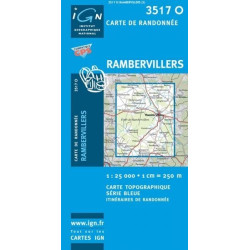 Achat Carte randonnées IGN - 3517 O - Rambervillers