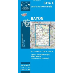 Achat Carte randonnées IGN - 3416 E - Bayon