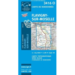 Achat Carte randonnées IGN - 3416 O - Flavigny-sur-Moselle
