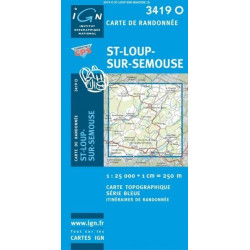Achat Carte randonnées IGN - 3419 O - St-Loup-sur-Semouse