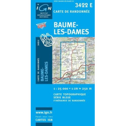 Achat Carte randonnées IGN - 3422 E - Baume-les-Dames