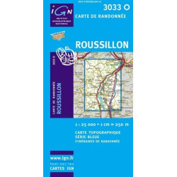 Achat Carte randonnées IGN - 3033 O - Roussillon